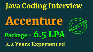 Accenture Java Coding Interview Question Answers