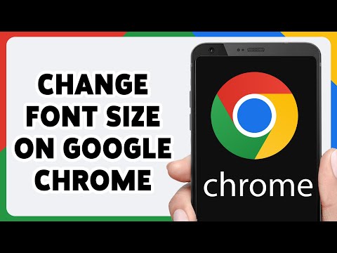 How To Change Font Size On Google Chrome 2024 | Chrome Browser Font Adjustment Tutorial
