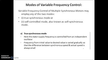 True synchronous mode in synchronous motors