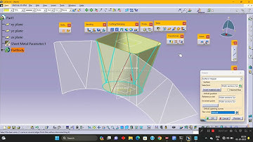 how to use hopper and rolled wall tool bar in catia v5 | generative sheet metal design | catia v5
