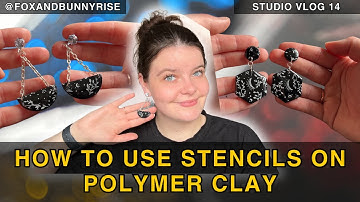 Hoe je sjablonen gebruikt op polymeerklei | Oorbellen van polymeerklei | Voorbereiding op de lanc...