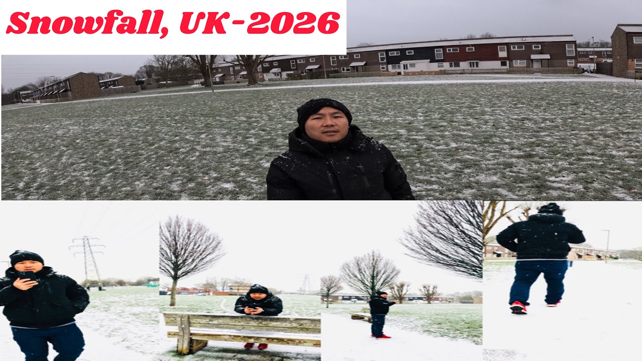 युकेमा हिँउ परेको #Part-2. Snowfall in the UK #Part-2. #RohitRai #TravelWithRohitRai #RohitsQuote