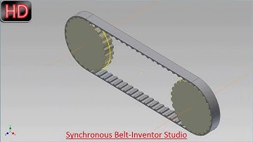 Synchronous Belt-Inventor Studio (Video Tutorial) Autodesk Inventor