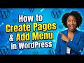 How to Create Pages & Add Menu in WordPress (Beginner Guide 🔥)