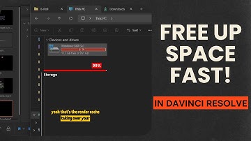 Free Up Storage FAST in DaVinci Resolve! Clear Render Cache & Fix Full Hard Drive 🔥