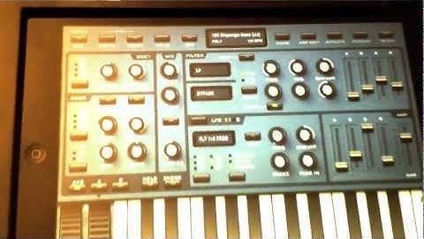 Sunrizer synth for the iPad High quality sound demo