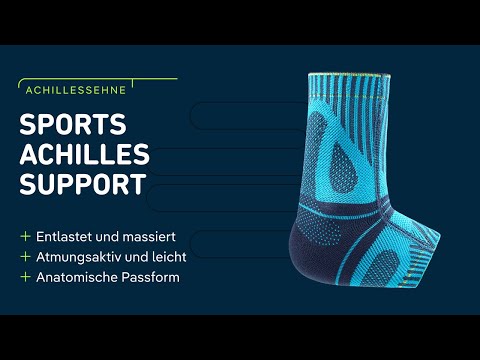 Erfahre, wie die Sportbandage Sports Achilles Support die Achillessehne unterstützt!