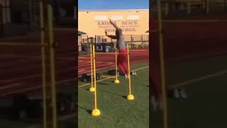 Lateral hurdle hop level X 🤪 📹Video by 🔥 ⠀ #tracknation #foreverfaster #100m #200m #sprinting