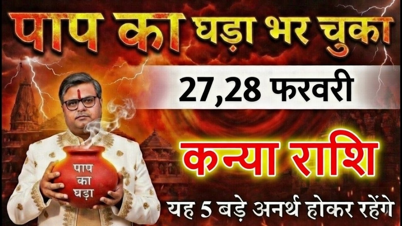 कन्या राशि वालों 27 और 28 फरवरी 2026 हड़कंप मचने वाला है सच सुनकर नींद उड़ जाएगा@kanyabharti