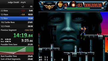 [former WR] Judge Dredd SNES - any% in 25:48 by Traviktox