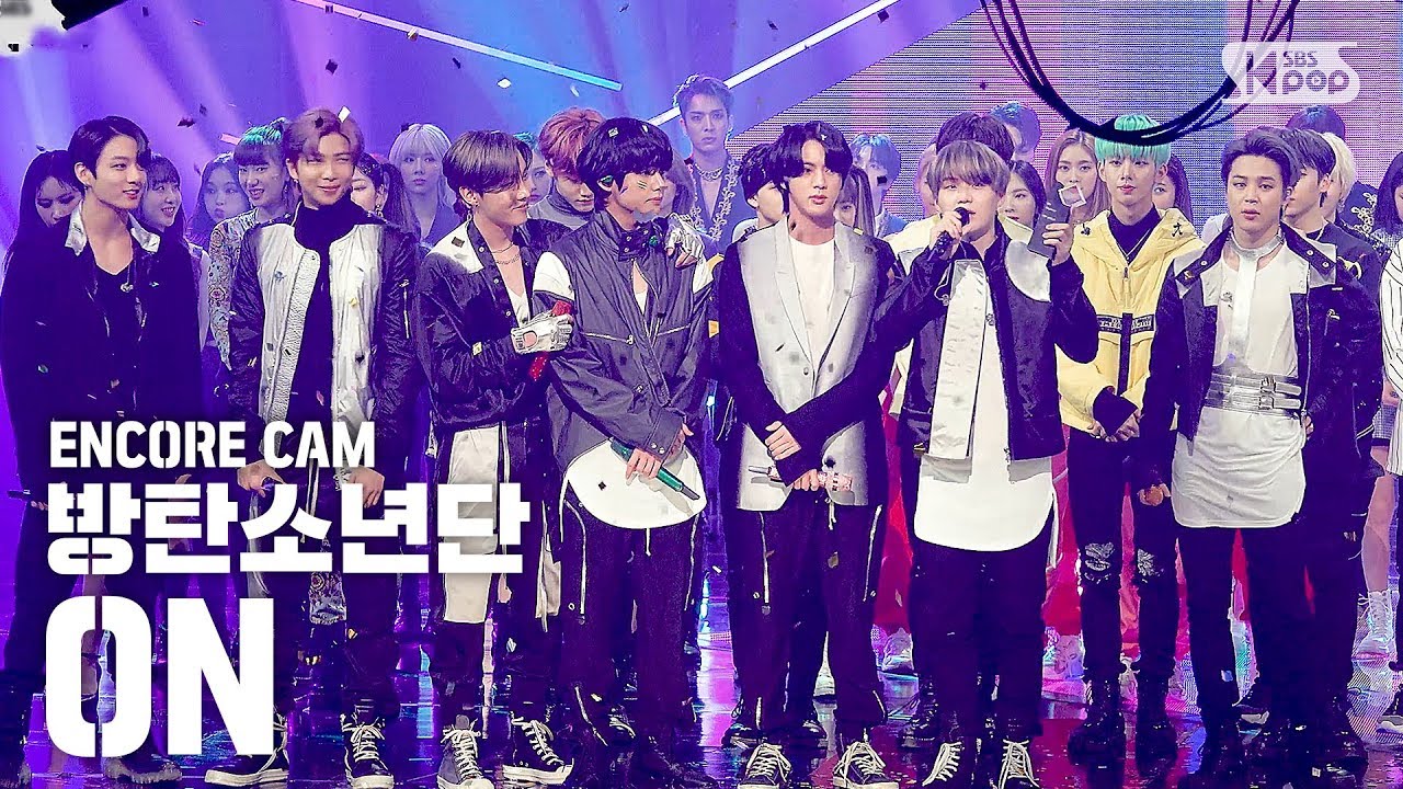 [앵콜CAM] 방탄소년단 'ON’ 인기가요 1위 앵콜 직캠 (BTS 'ON' Encore Fancam) │ [속보] 탄이들 막방까지 1위 차지해.. 💜