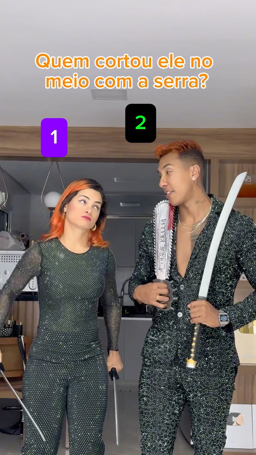Quem foi 1 ou 2? ​⁠@mayca.brasil #humor #dublagem #comedia #trend #apollosant