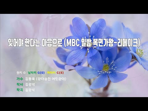 [은성 반주기] 잊어야한다는마음으로(MBC 일밤복면가왕-리메이크) - 김동욱(광대승천어릿광대)
