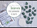 How To Make Air Dry Clay Leaves for Cards & Crafts