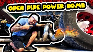 OPEN PIPE POWER BOMB SUR MON SCANIA V8 !!