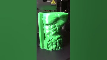 The incredible Hulk on Creality K1 #impressao3d #3dprinting #hulk #avengers #crealityk1 #shorts