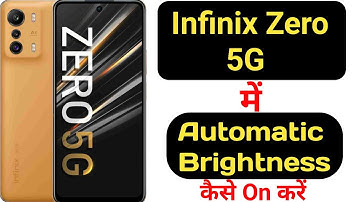 How to on auto brightness on Infinix Zero 5G || Infinix Zero 5G me auto brightness kaise on kare ||