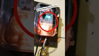 60A Smart Meter burning 😱 #electric #smart #meter #short #circuit #house #wiring