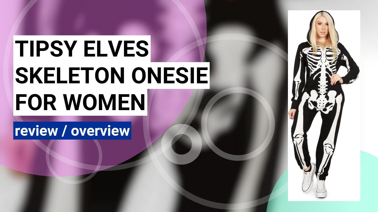Review: Tipsy Elves Women's Skeleton Onesie Costume for Halloween