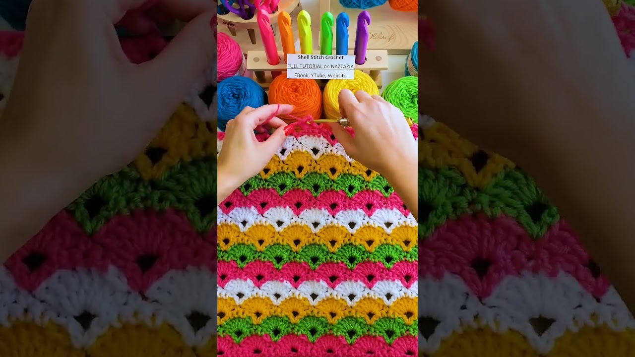How to Crochet Shell Stitch Pattern 