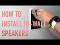 How To Install In Wall or In Ceiling Stereo Speakers - Materials Needed & Detailed Instructions