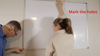 How to Install a Whiteboard on a Wall (Viz-Pro Dry Erase Board)