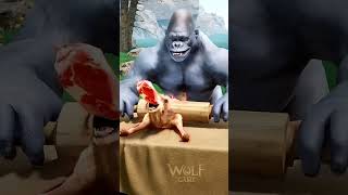 जब जानवरों ने मिलकर भेड़िये को दबाया😂 Wolf Game Evolution & Epic Boss Fight#WolfGame #GameEvolution