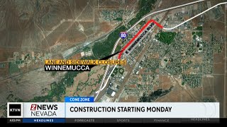 Lane and sidewalk closures in Winnemucca