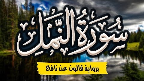 سورة النمل مرتلة ومكتوبة برواية قالون عن نافع |~ المصحف المرتل للقارئ: أحمد المجيدي