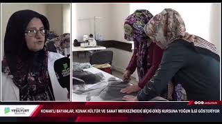 Konak Kültür Ve Sanat Merkezimizde Biçki-Dikiş Kursumuz Ilgisiyle Devam Ediyor