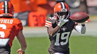 Filling the role of JoJo Natson, who tore ACL in Browns win over Washington