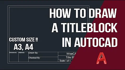 How to Draw a Title Block Professionally in AutoCAD! | EASIEST LAYOUT METHOD!