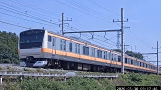 JR中央線 ライブカメラ　日野駅~豊田駅間 JR Chuo Line　Hino~Toyoda Station train LIve Webcam,Japan,tokyo