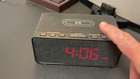 BUFFBEE Digital Alarm Clock FM Radio | 10W Fast Wireless Charger Station