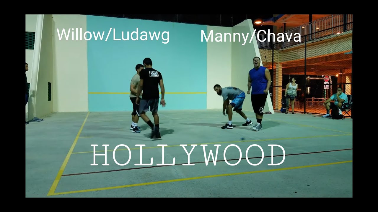 1 Wall Handball ( Manny/Chava vs Willow/Ludawg ) 500 Game. Hollywood, Florida 2020 YouTube