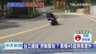 20200914中天新聞　18歲騎士疑自撞護欄　摔3米深集水井