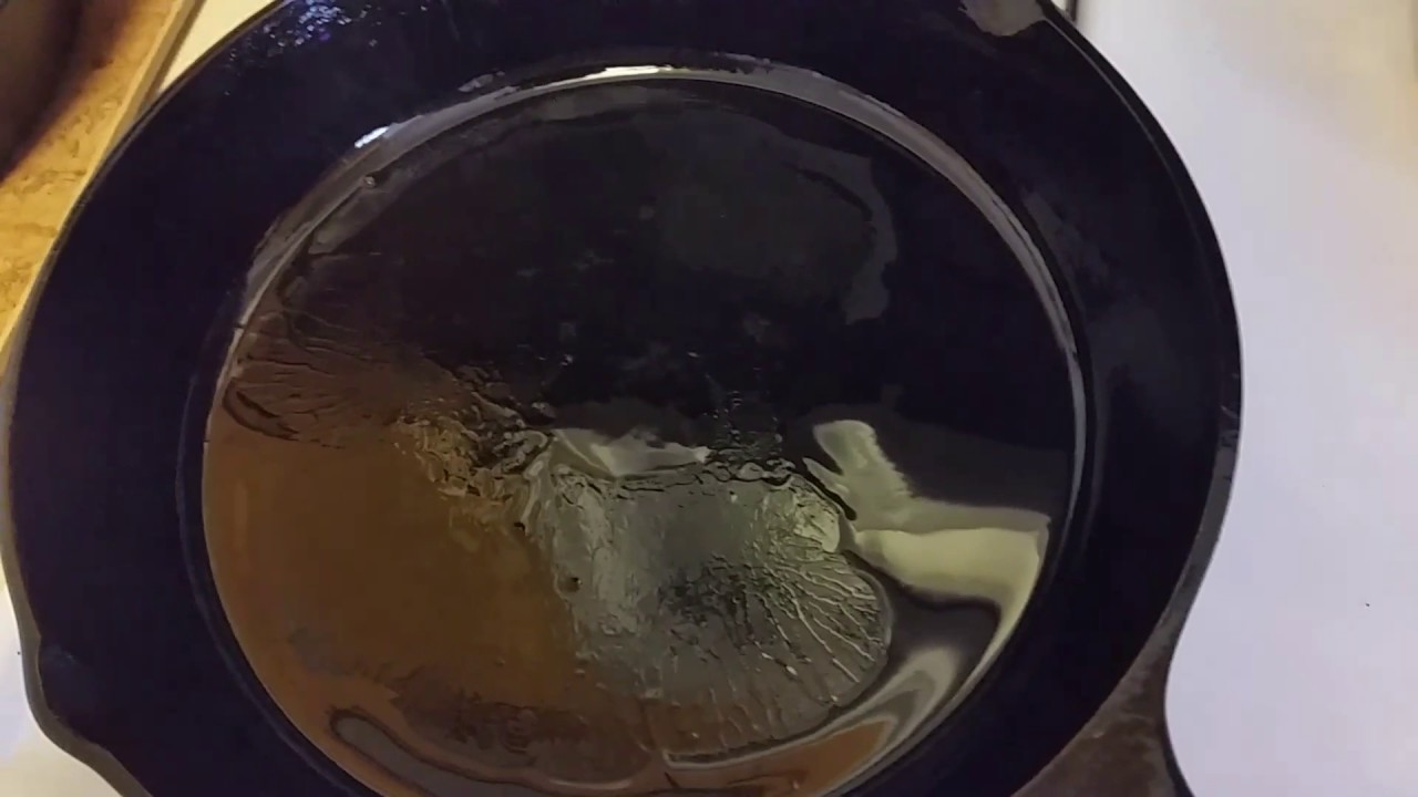 How to reseason cast iron: stove top style. - YouTube