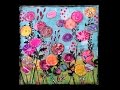 Gel press flower garden by cyndi cesare