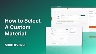 Tutorial: How to Select a Custom Material