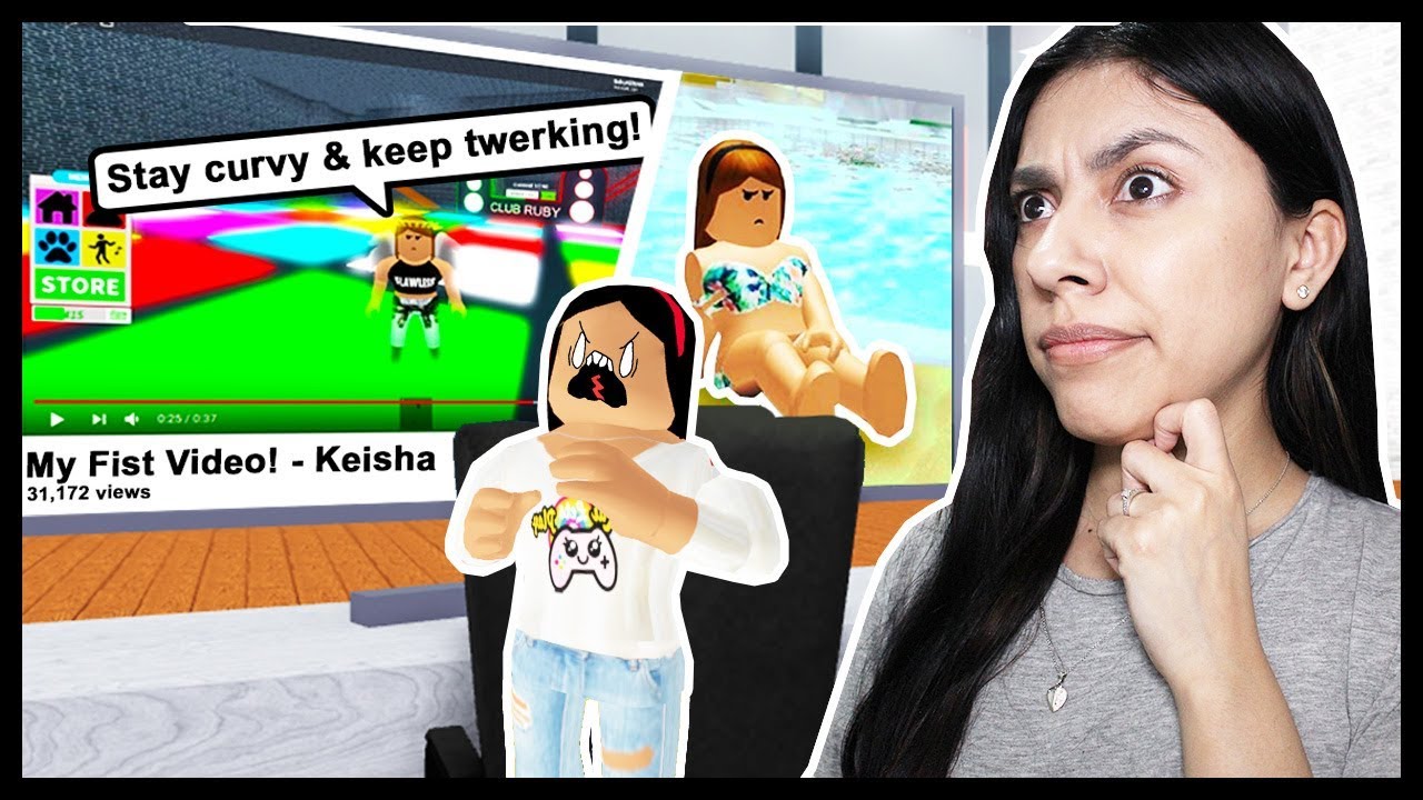 Reacting To My Little Sisters First Youtube Video Keisha Is In Big Trouble Roblox Roleplay - zailetsplay t shirt roblox