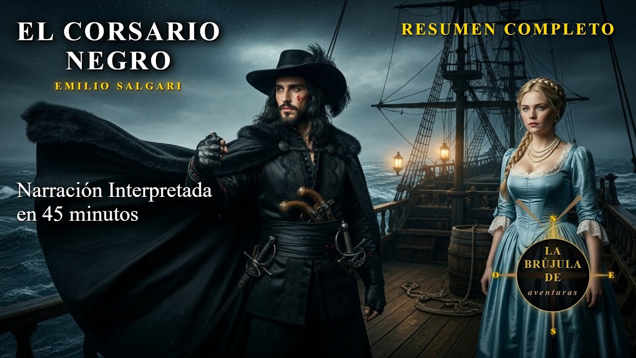 El corsario Negro | Narración Interpretada | Libro condensado en 45 minutos