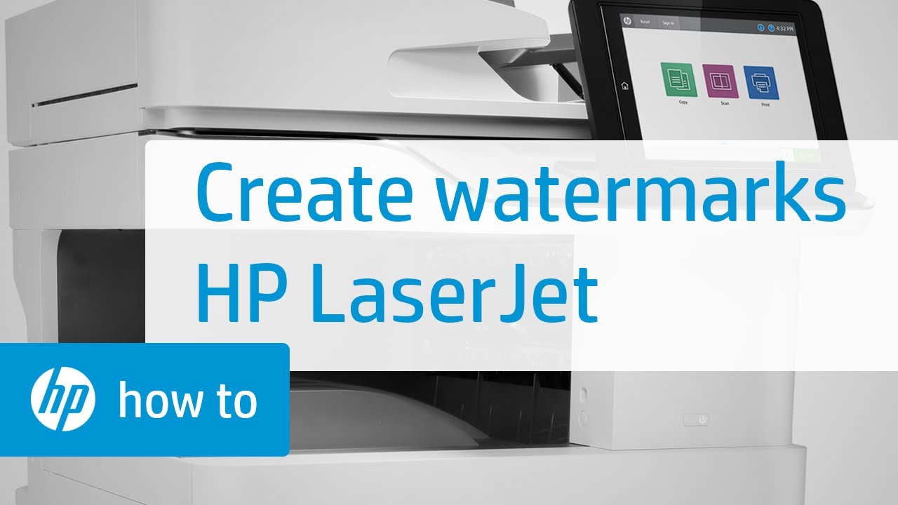 Creating Watermarks When Printing on HP LaserJet Printers