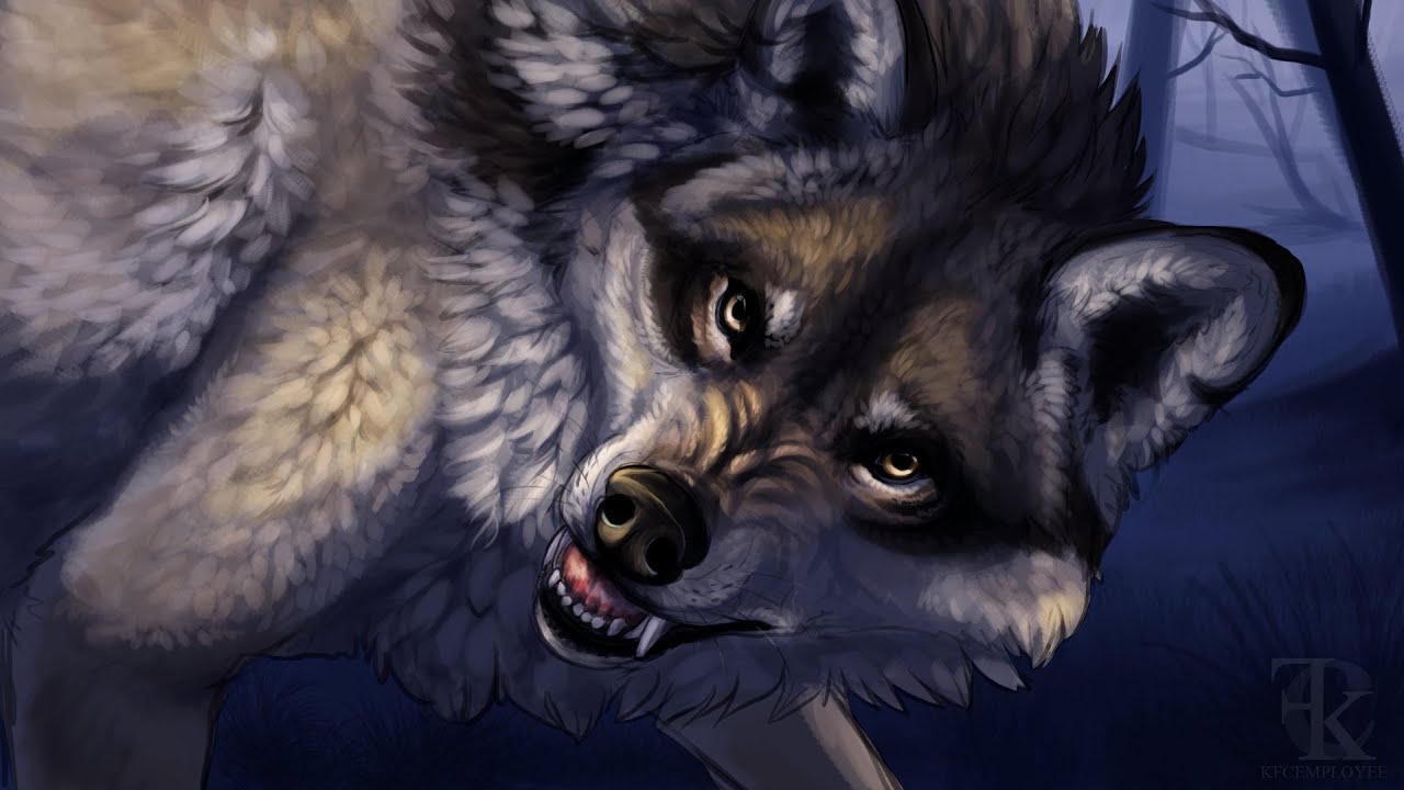 Vicious (wolf speedpaint) - YouTube.