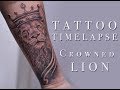 Lion Crown Tattoo Timelapse at N.A Tattoo Studio Abhishek Ahuja