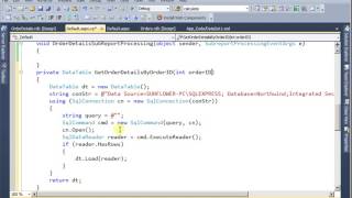 Create RDLC SubReport (C# Code)- Part 2
