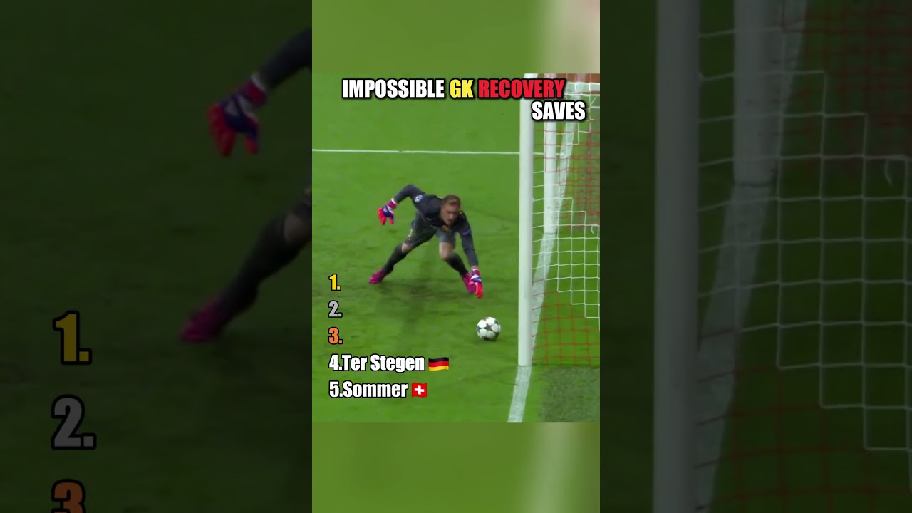 IMPOSSIBLE GOAL KEEPER RECOVERY SAVES #football #soccer #top5