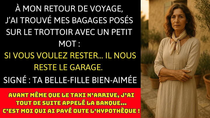 de retour de voyage jai trouve mes valises sur le trottoir avec une note glaciale