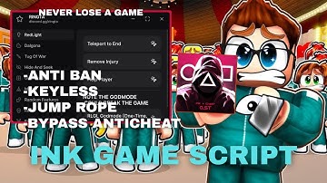 Ink Game Script *NO KEY* - New Update, Auto Win, Dalgona, Glass Bridge, Godmode & More!