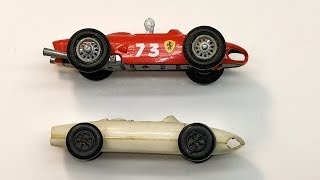PRL Polish Matchbox Ferrari F1- comparison of the original and copy, restoration makeover toy car PRL Polish Matchbox Ferrari F1- comparison of the original and copy, restoration makeover toy car
