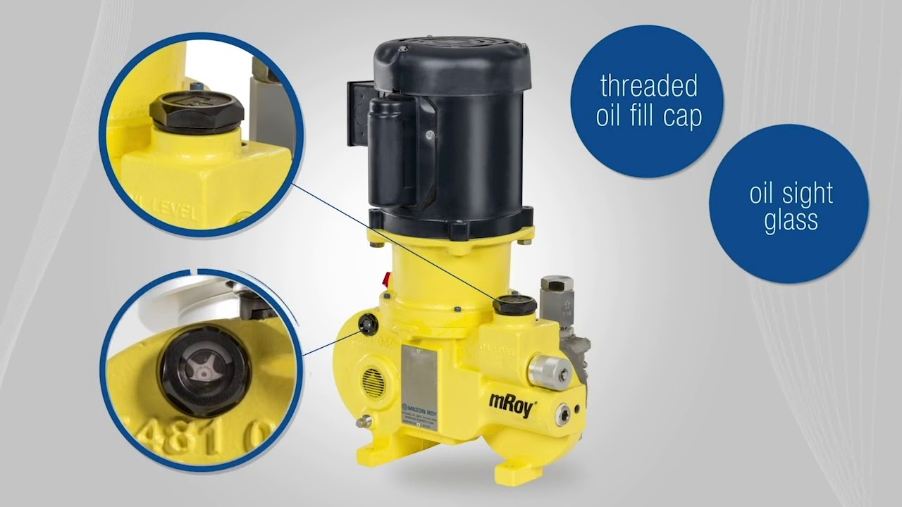 Milton Roy mROY Metering Pump - YouTube